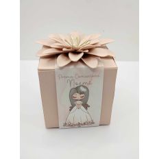 Cube Box with Large Flower