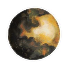 Watercolor moon