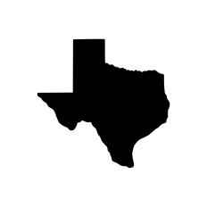 Texas silhouette shape
