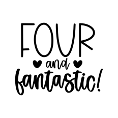 Four and fantastic 4th birthday design