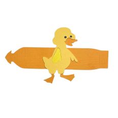 Adorable Duckie Napkin Ring Layered Paper Craft