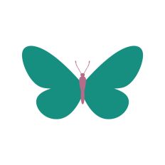 Layered Butterfly Silhouette