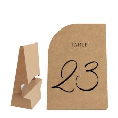 Table Number Shape With Easel