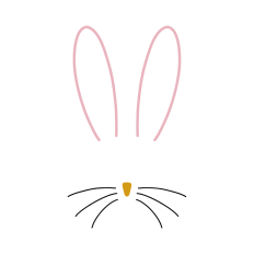 easter bunny ears and whiskers