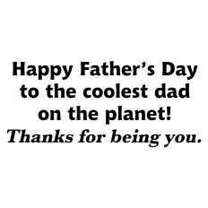 Father's Day Greeting Card Sentiment