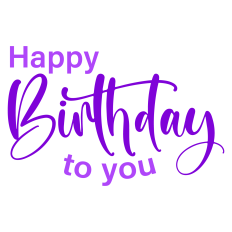 Happy Birthday to You Sentiment for Cards