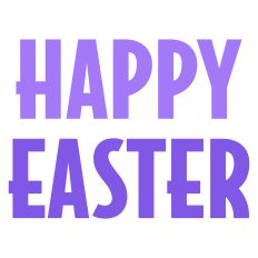 Happy Easter Greeting Card Sentiment