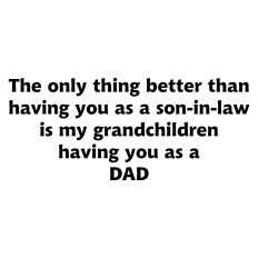 Happy Father's Day for Son-in-Law Greeting Card Sentiment