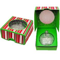 4 inch flat bauble/ornament box