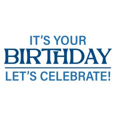 It's Your Birthday Let's Celebrate Masculine Greeting Card Sentiment