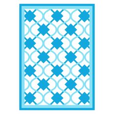 Layered Squares in Fishnet A6 Card Front Overlay