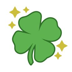 Layered Lucky Clover with Sparkle Stars for St. Patrick's Day - Silhouette Studio