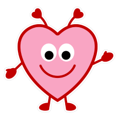 Mr. Valentine Sticker for Valentine's Day
