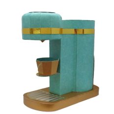 Coffee machine and box