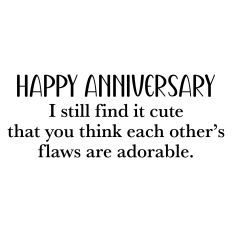 Sarcastic Anniversary Card Sentiment