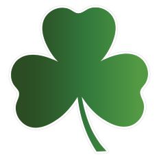 Shamrock Sticker for St. Patrick's Day