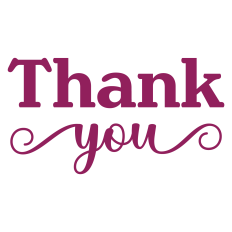 Thank You Sentiment for Cards