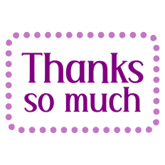 Thanks So Much Sentiment for Cards