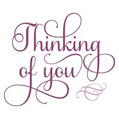 Thinking of You Sympathy Greeting Card Sentiment