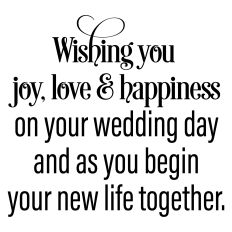 Wedding Card Sentiment