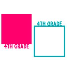 Fourth Grade Background and Frame