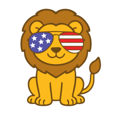 4TH OF JULY LION CUB