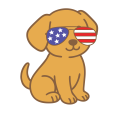 4TH OF JULY PUPPY DOG