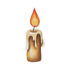 Watercolor candle