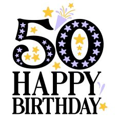 50 Happy Birthday Cut File 