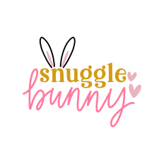 Snuggle bunny cute easter design