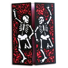 Dancing Skeletons 3D SVG Layered Card