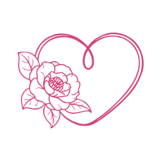 HEART AND FLOWER