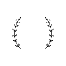split laurel wreath frame