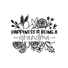 happiness is being a Grandma floral design