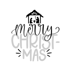 Merry Christ-mas christmas ornament design