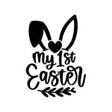 my first easter with bunny ears