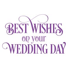 Best Wishes on Your Wedding Day Card Sentiment