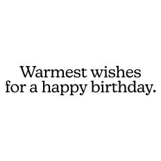 Happy Birthday Greeting Card Sentiment