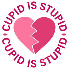 Cupid is Stupic Sarcastic Sentiment for Valentine's Day