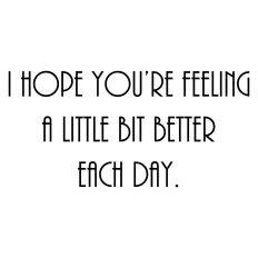 Get Well Greeting Card Sentiment