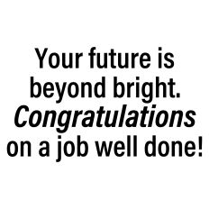 Graduation Greeting Card Sentiment