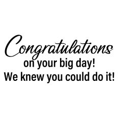 Graduation Greeting Card Sentiment