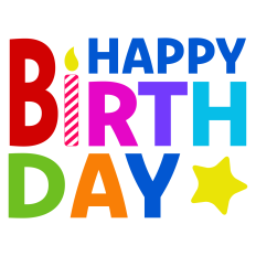 Happy Birthday Collage Sentiment for Cards