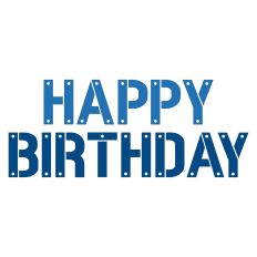 Happy Birthday Masculine Greeting Card Sentiment