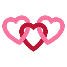 Interlocking Hearts for Valentine's Day