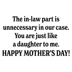 Mother's Day Greeting Card Sentiment for Daughter-in-Law