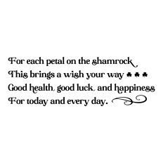 Old Irish Blessing Sentiment for St. Patrick's Day