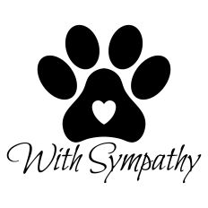 Pet With Sympathy Greeting Card Sentiment