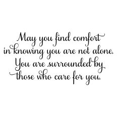 Sympathy Card Sentiment