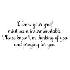 Sympathy Card Sentiment